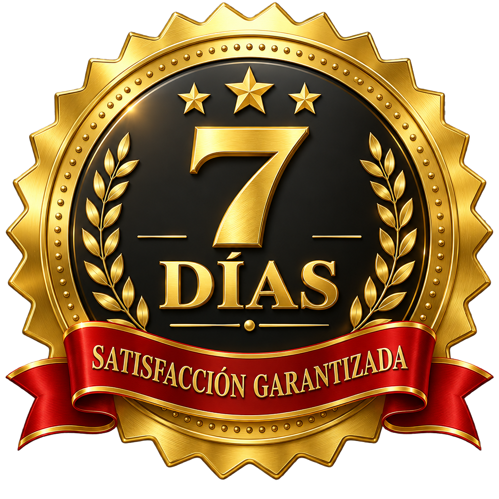 7 días de satisfacción garantizada